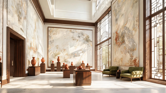 Elegant oil painting wallpaper 4K scene with vintage textures, warm earth tones, and artistic gallery atmosphere [9242791608469]