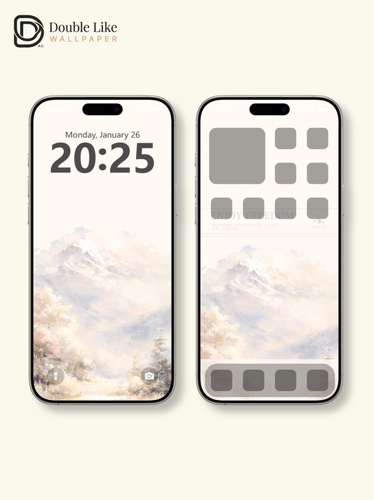 Vol.13 Aesthetic Watercolor City & Botanical Flower Art Wallpaper Pack [#WGP013]