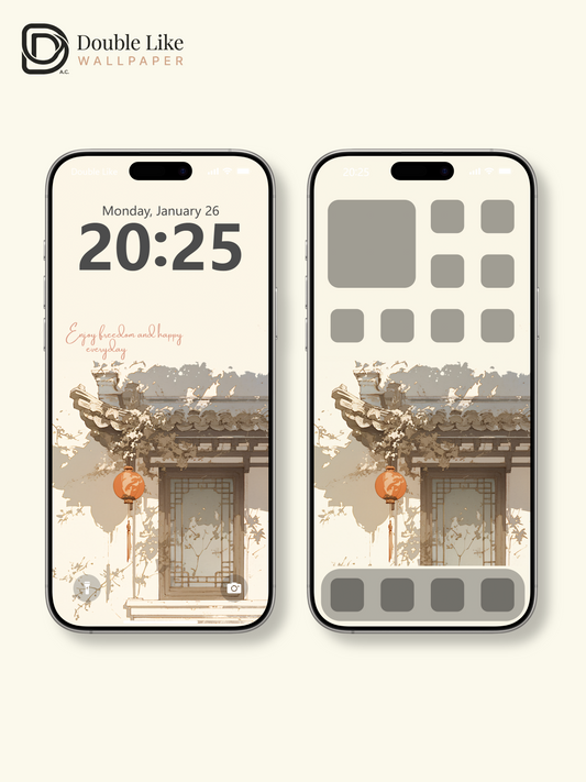 Vol.08 Aesthetic Watercolor City & Botanical Flower Art Wallpaper Pack [#WGP008]