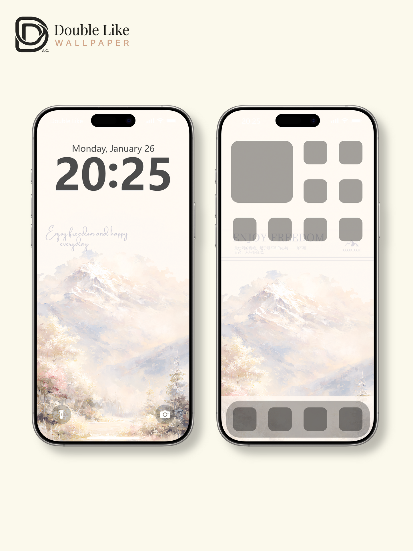 Vol.13 Aesthetic Watercolor City & Botanical Flower Art Wallpaper Pack [#WGP013]