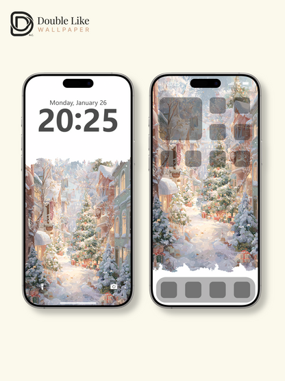 Vol.03 Aesthetic Watercolor City & Botanical Flower Art Wallpaper Pack [#WGP003]