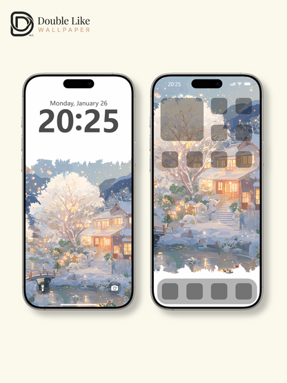 Vol.04 Aesthetic Watercolor City & Botanical Flower Art Wallpaper Pack [#WGP004]