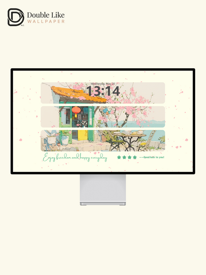 Vol.07 Aesthetic Watercolor City & Botanical Flower Art Wallpaper Pack [#WGP007]