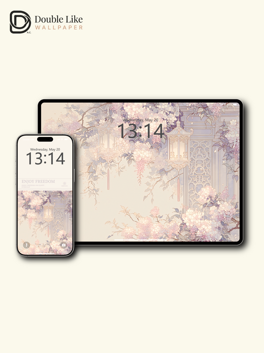 Vol.19 Aesthetic Watercolor City & Botanical Flower Art Wallpaper Pack [#WGP019]