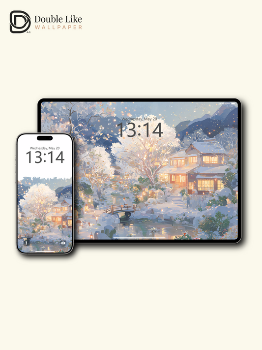 Vol.04 Aesthetic Watercolor City & Botanical Flower Art Wallpaper Pack [#WGP004]