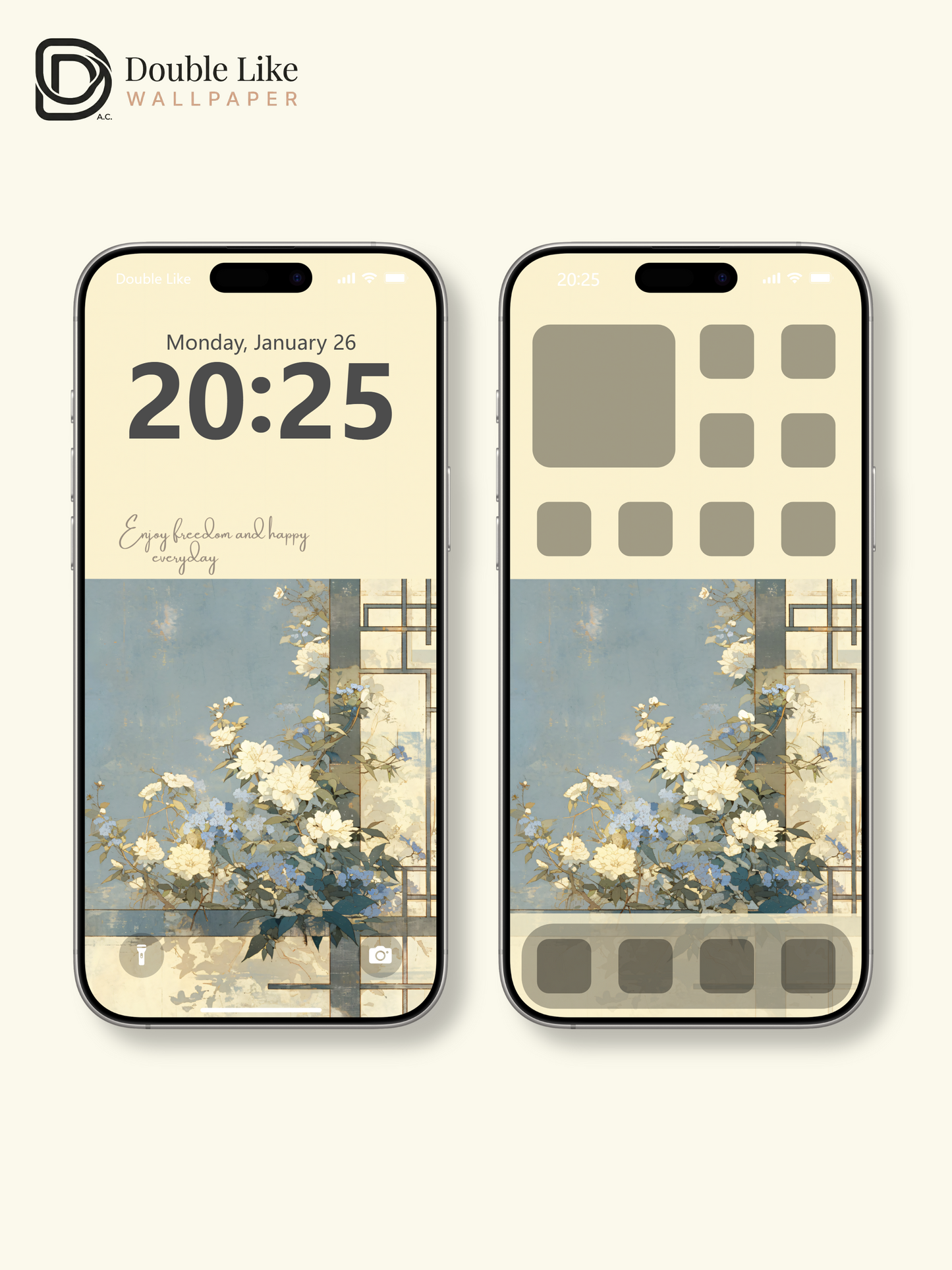 Vol.10 Aesthetic Watercolor City & Botanical Flower Art Wallpaper Pack [#WGP010]