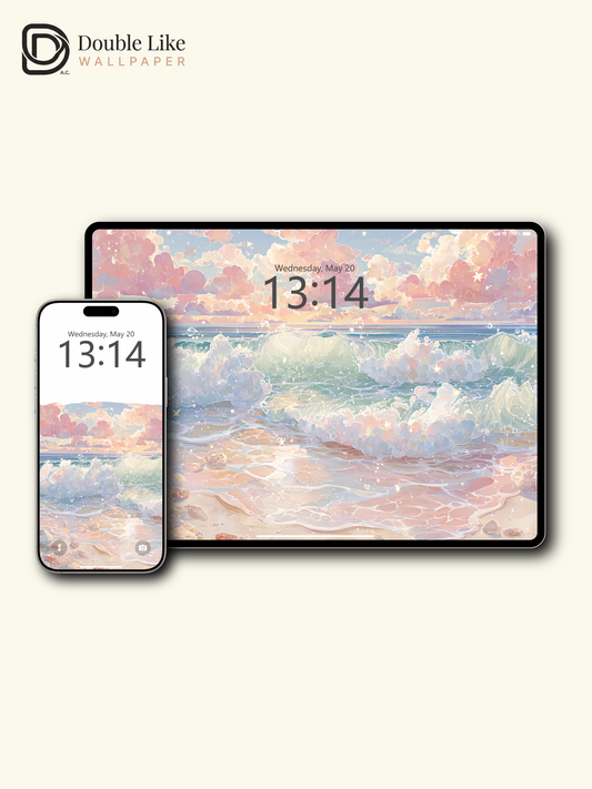Vol.16 Aesthetic Watercolor City & Botanical Flower Art Wallpaper Pack [#WGP016]