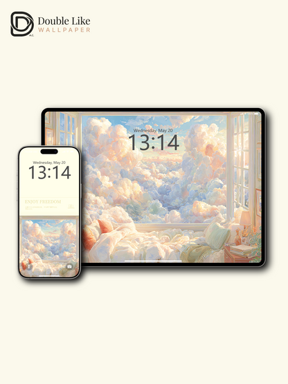 Vol.12 Aesthetic Watercolor City & Botanical Flower Art Wallpaper Pack [#WGP012]