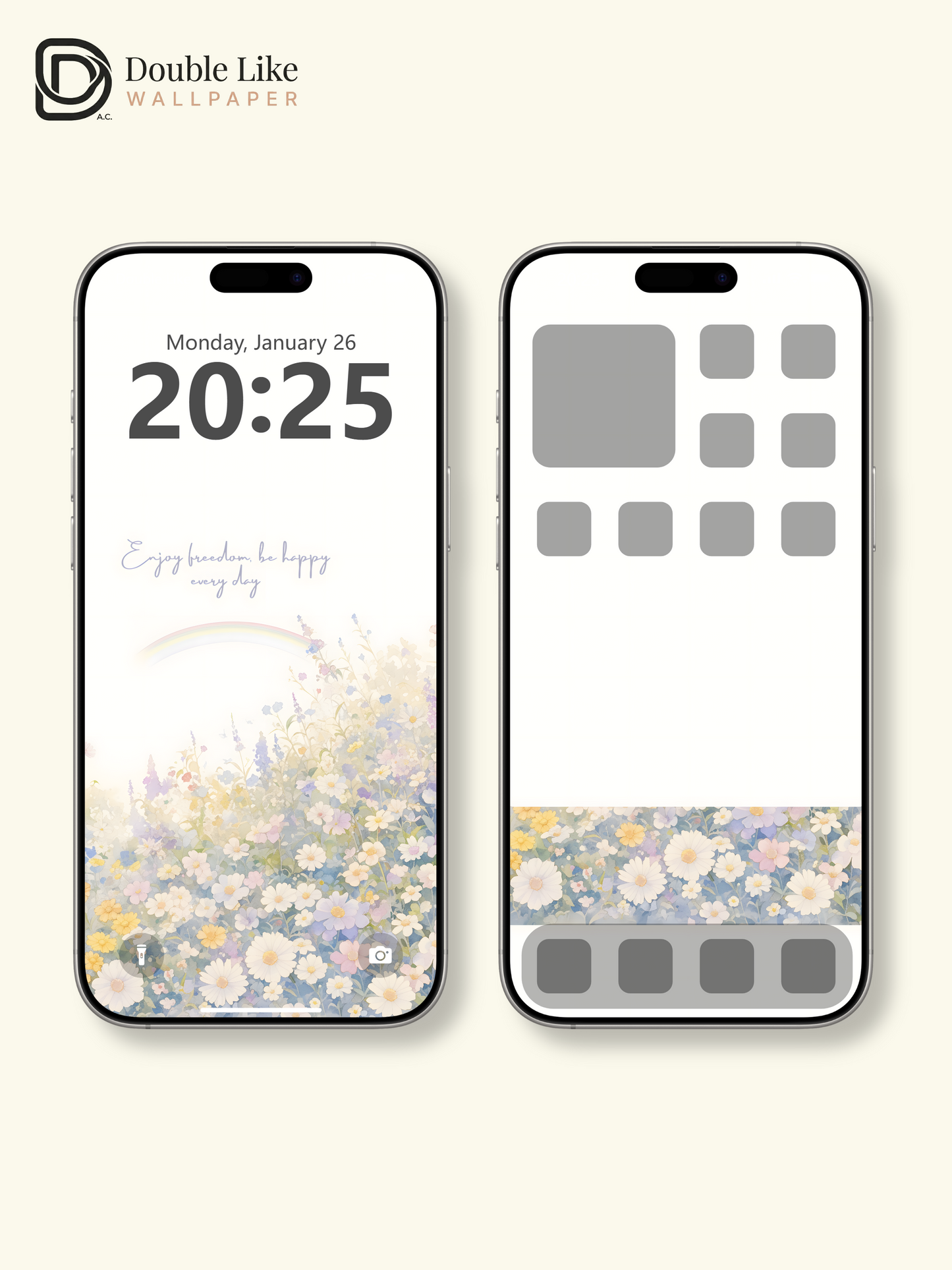 Vol.02 Aesthetic Watercolor City & Botanical Flower Art Wallpaper Pack [#WGP002]