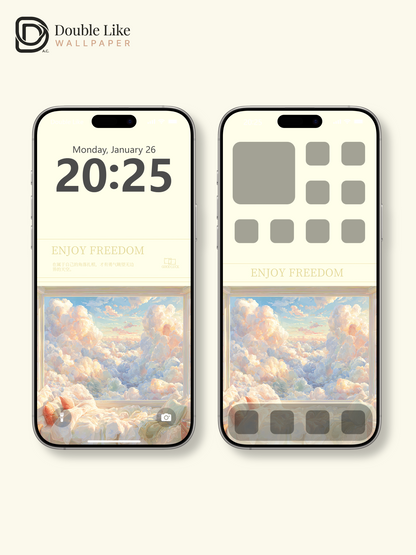 Vol.12 Aesthetic Watercolor City & Botanical Flower Art Wallpaper Pack [#WGP012]