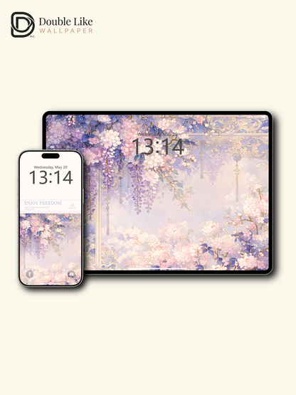 Vol.19 Aesthetic Watercolor City & Botanical Flower Art Wallpaper Pack [#WGP019]