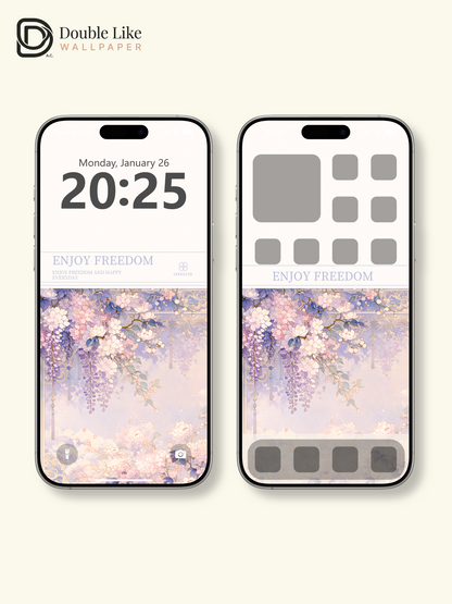Vol.19 Aesthetic Watercolor City & Botanical Flower Art Wallpaper Pack [#WGP019]