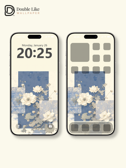 Vol.15 Aesthetic Watercolor City & Botanical Flower Art Wallpaper Pack [#WGP015]