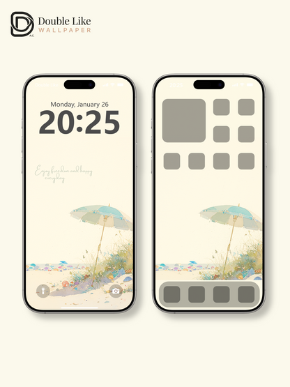 Vol.06 Aesthetic Watercolor City & Botanical Flower Art Wallpaper Pack [#WGP006]