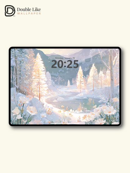 Vol.14 Aesthetic Watercolor City & Botanical Flower Art Wallpaper Pack [#WGP014]