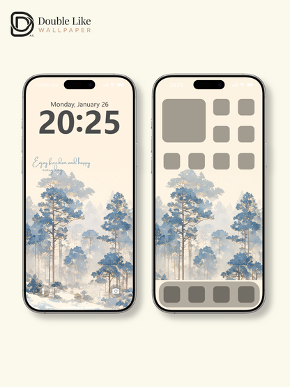 Vol.08 Aesthetic Watercolor City & Botanical Flower Art Wallpaper Pack [#WGP008]