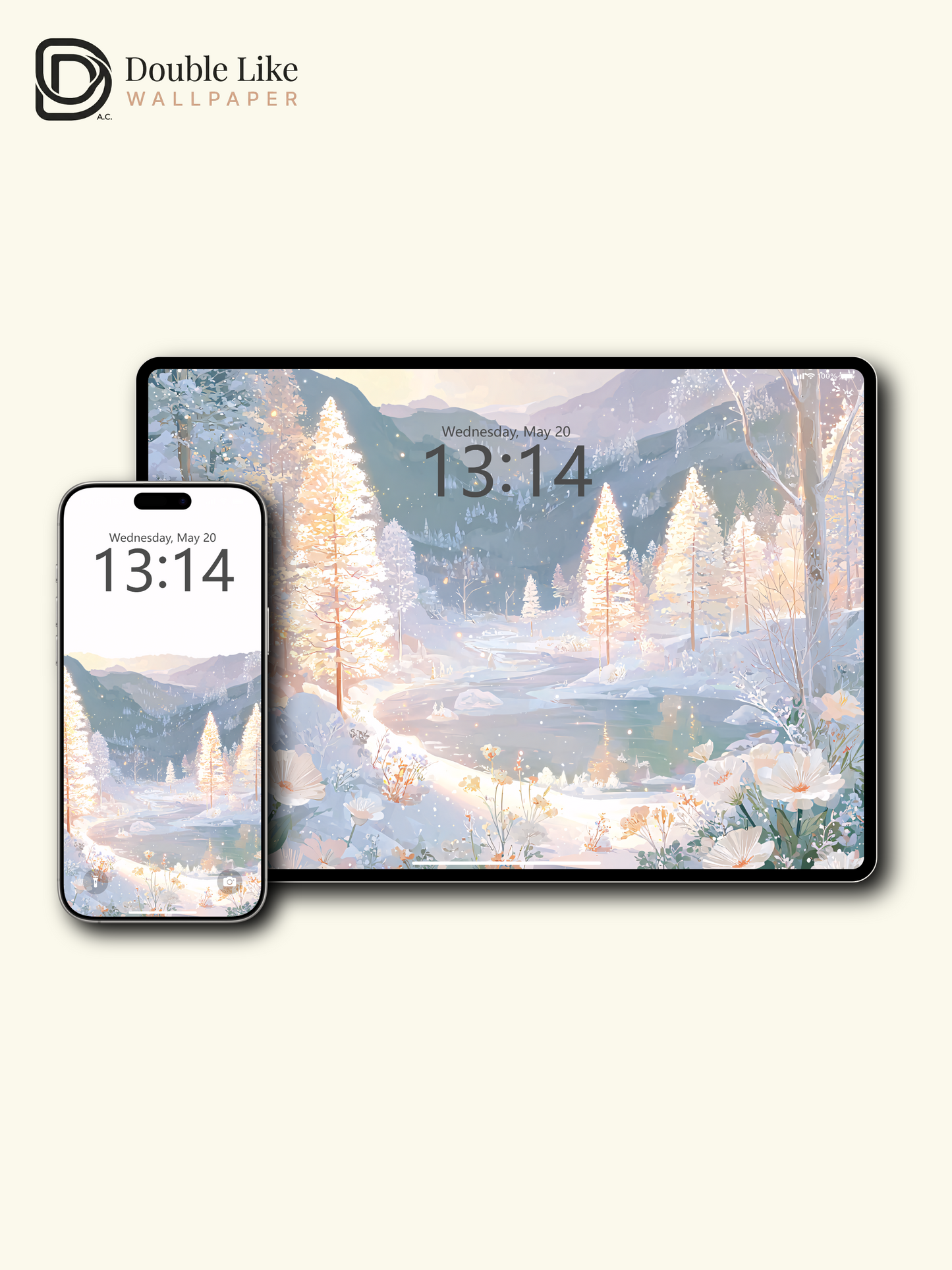 Vol.14 Aesthetic Watercolor City & Botanical Flower Art Wallpaper Pack [#WGP014]