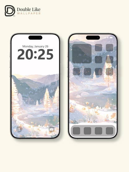 Vol.14 Aesthetic Watercolor City & Botanical Flower Art Wallpaper Pack [#WGP014]