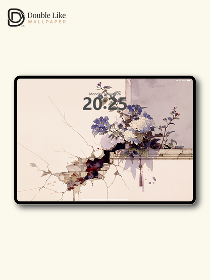Vol.19 Aesthetic Watercolor City & Botanical Flower Art Wallpaper Pack [#WGP019]