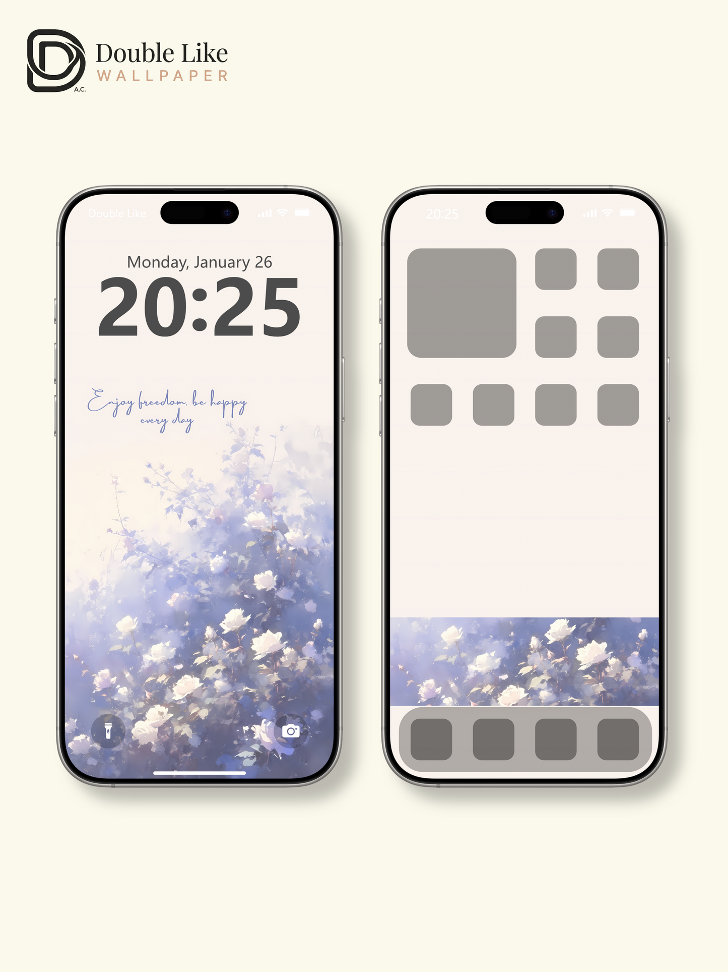 Vol.02 Aesthetic Watercolor City & Botanical Flower Art Wallpaper Pack [#WGP002]