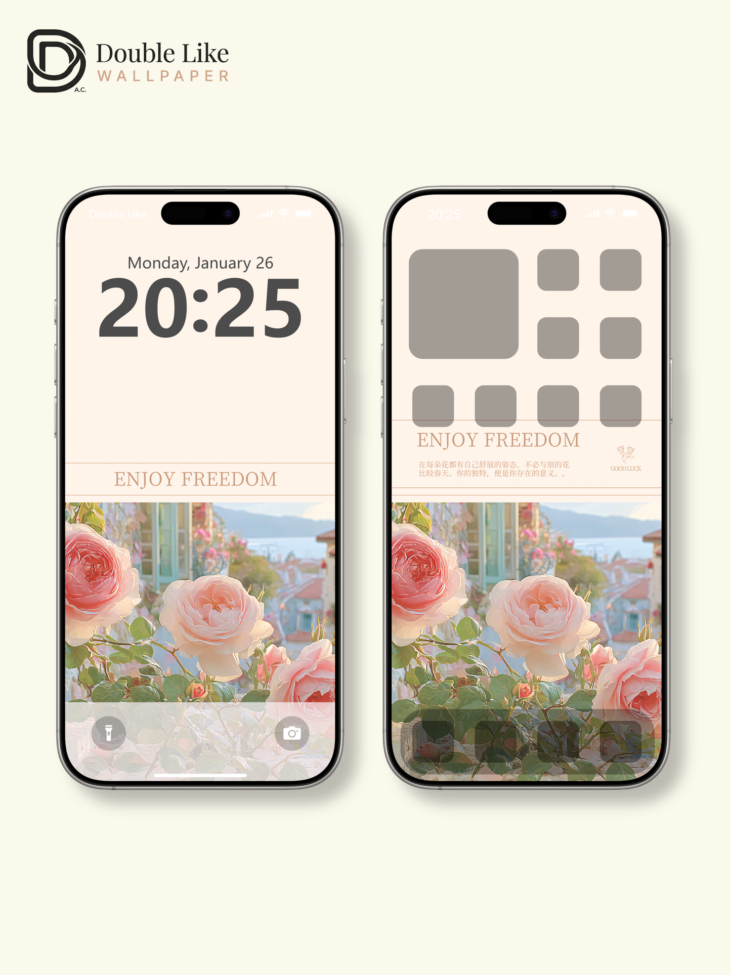 Vol.14 Aesthetic Watercolor City & Botanical Flower Art Wallpaper Pack [#WGP014]