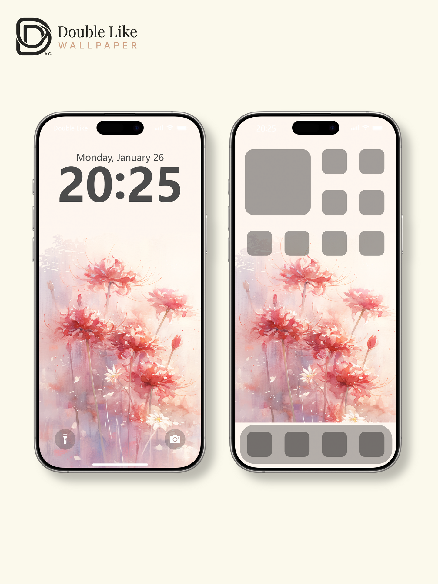 Vol.07 Aesthetic Watercolor City & Botanical Flower Art Wallpaper Pack [#WGP007]