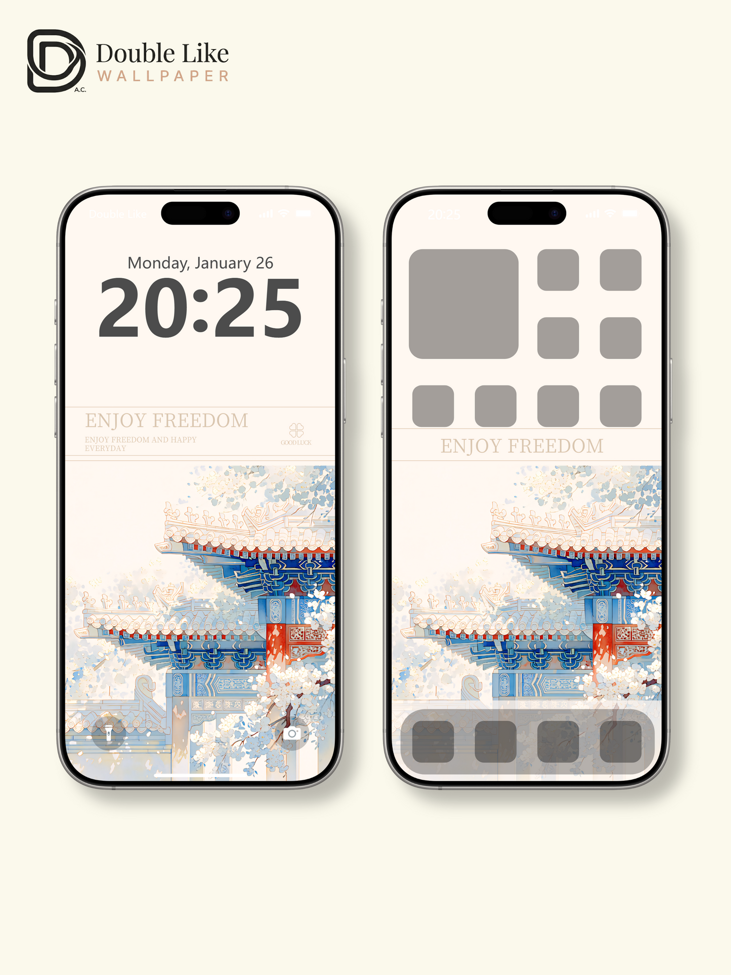 Vol.19 Aesthetic Watercolor City & Botanical Flower Art Wallpaper Pack [#WGP019]