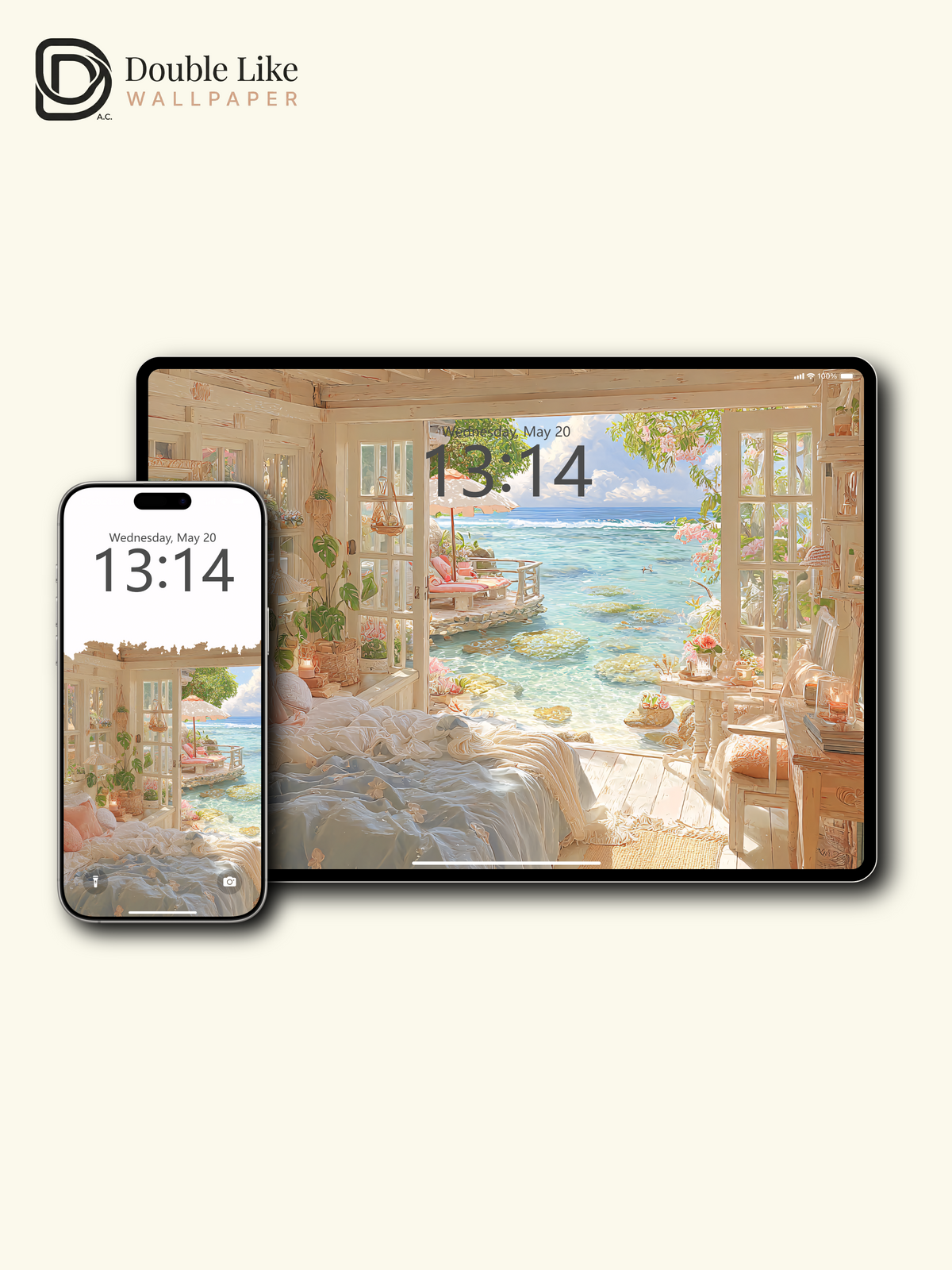 Vol.04 Aesthetic Watercolor City & Botanical Flower Art Wallpaper Pack [#WGP004]