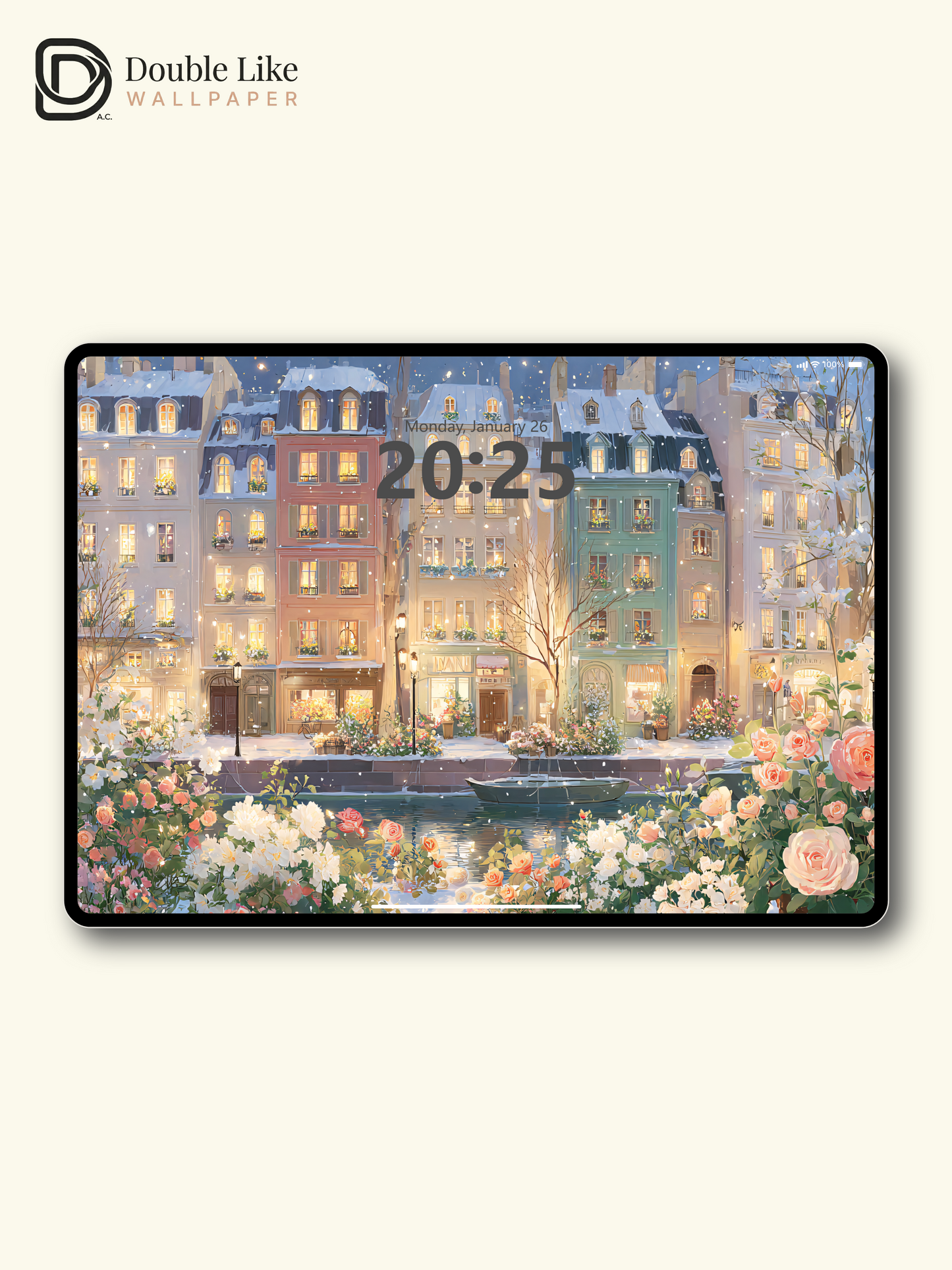 Vol.17 Aesthetic Watercolor City & Botanical Flower Art Wallpaper Pack [#WGP017]