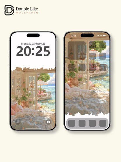 Vol.04 Aesthetic Watercolor City & Botanical Flower Art Wallpaper Pack [#WGP004]