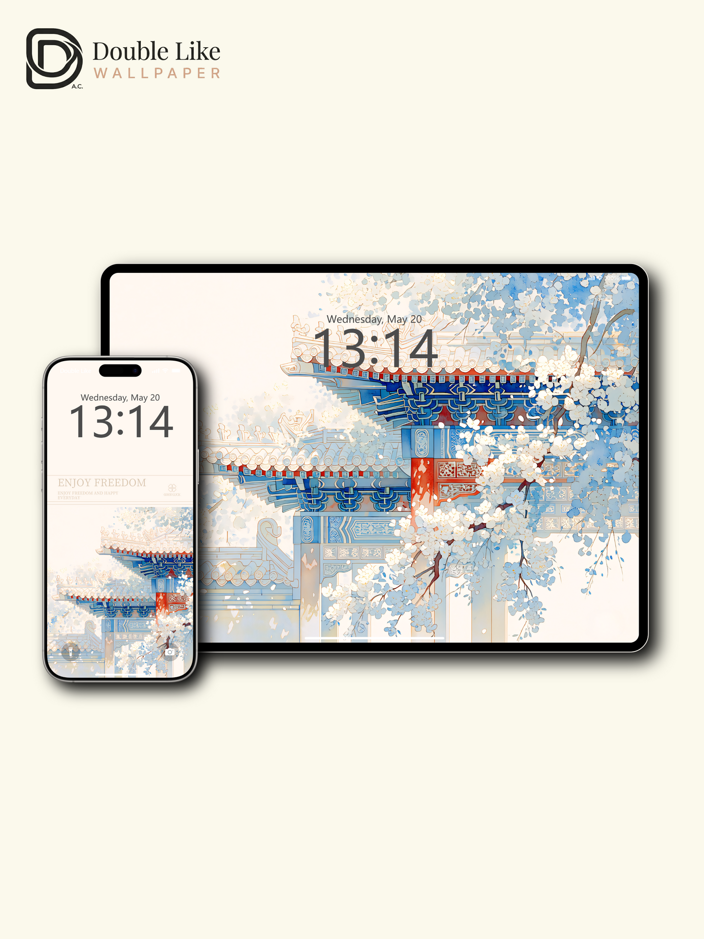 Vol.19 Aesthetic Watercolor City & Botanical Flower Art Wallpaper Pack [#WGP019]