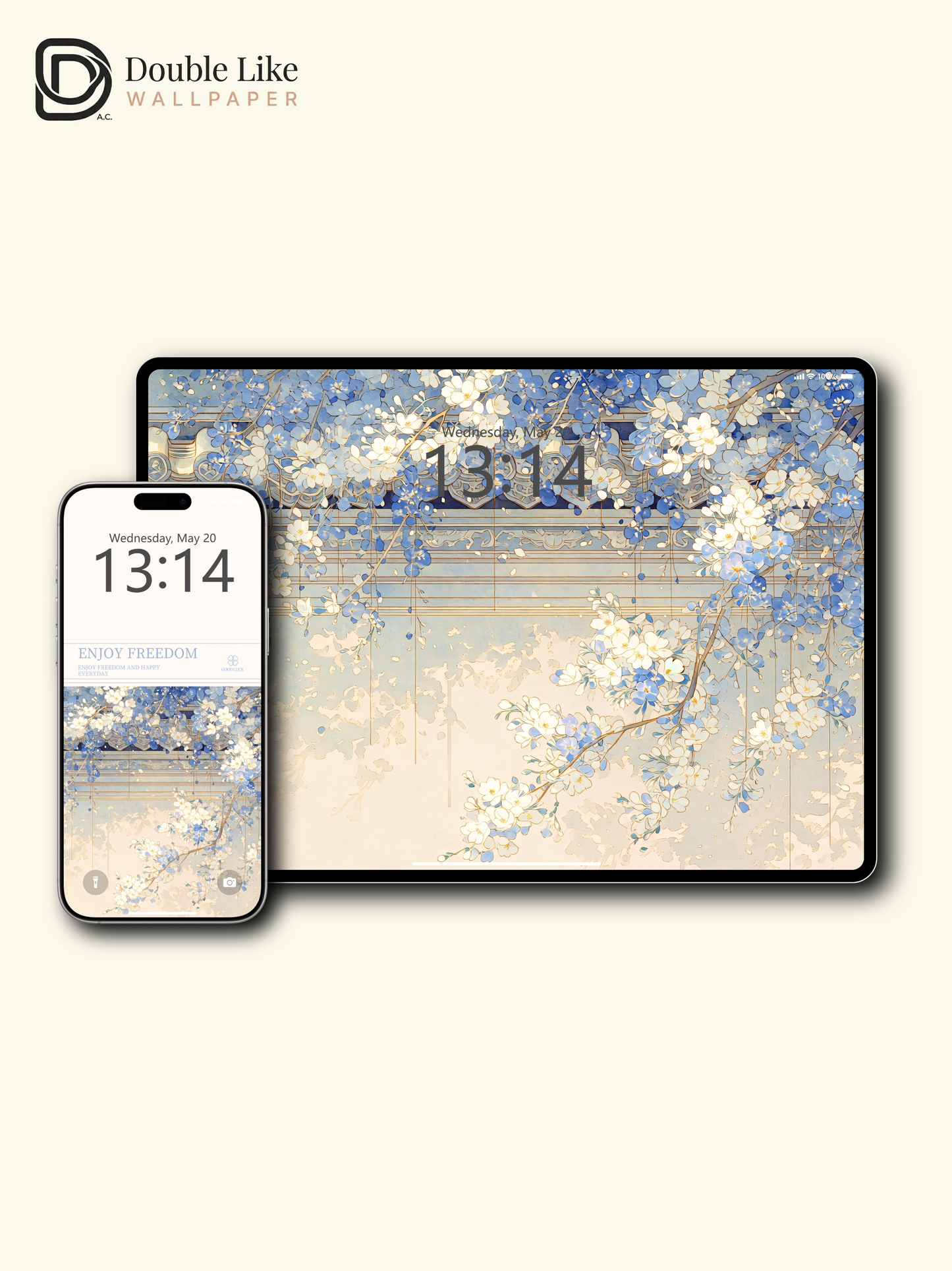 Vol.18 Aesthetic Watercolor City & Botanical Flower Art Wallpaper Pack [#WGP018]