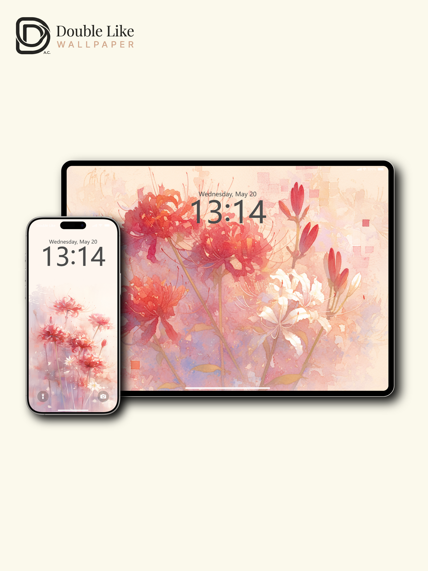 Vol.07 Aesthetic Watercolor City & Botanical Flower Art Wallpaper Pack [#WGP007]