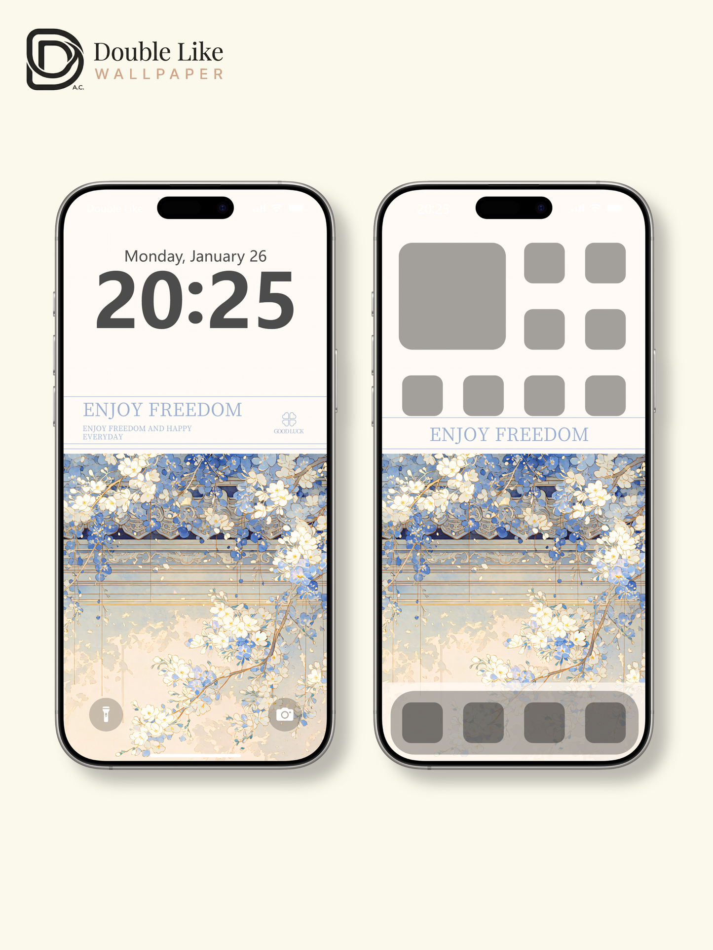 Vol.18 Aesthetic Watercolor City & Botanical Flower Art Wallpaper Pack [#WGP018]