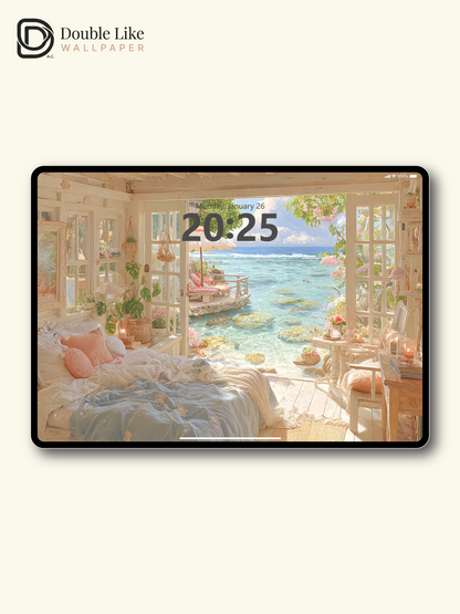 Vol.04 Aesthetic Watercolor City & Botanical Flower Art Wallpaper Pack [#WGP004]