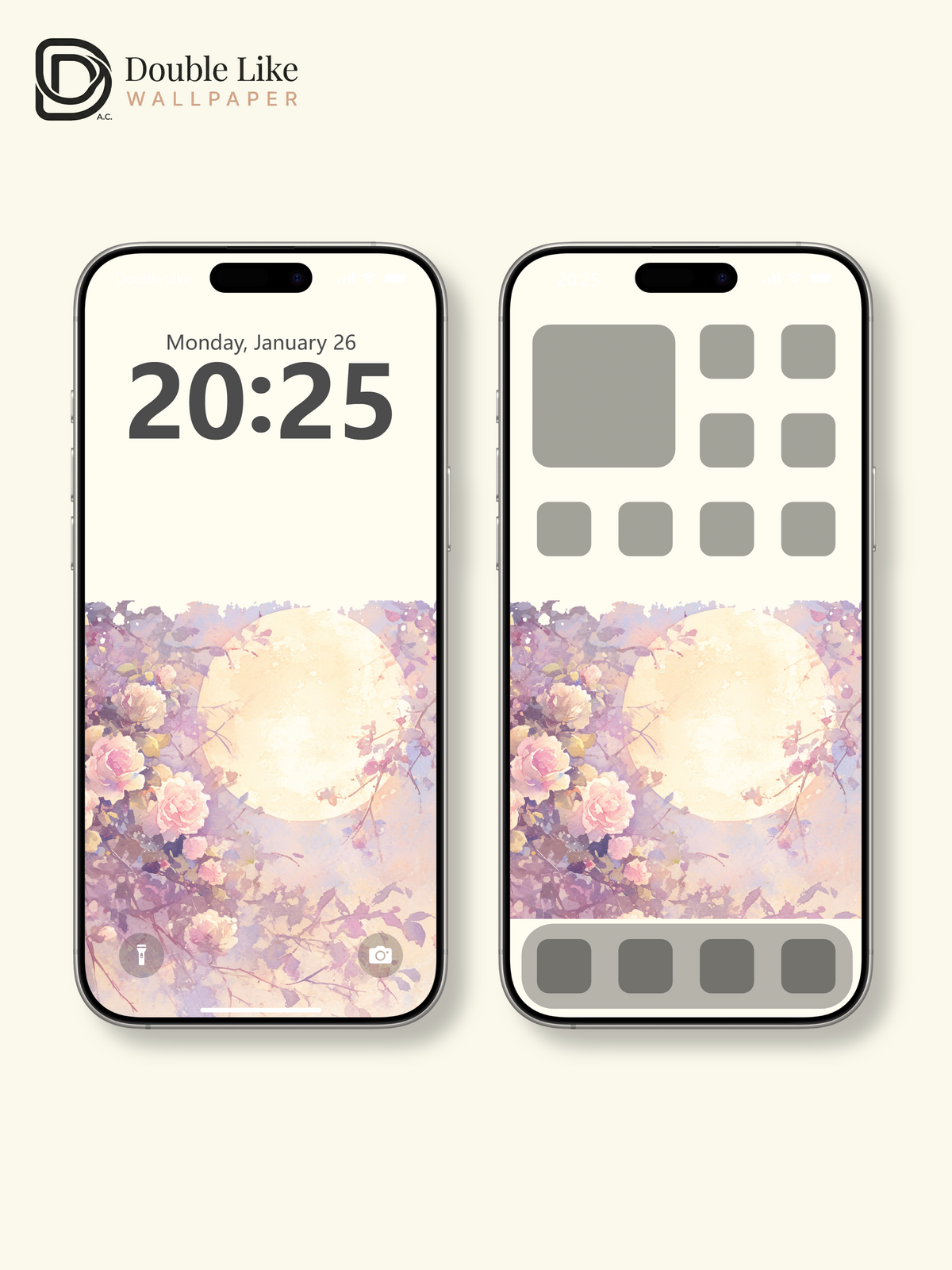 Vol.05 Aesthetic Watercolor City & Botanical Flower Art Wallpaper Pack [#WGP005]