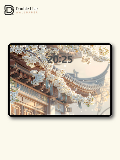 Vol.12 Aesthetic Watercolor City & Botanical Flower Art Wallpaper Pack [#WGP012]