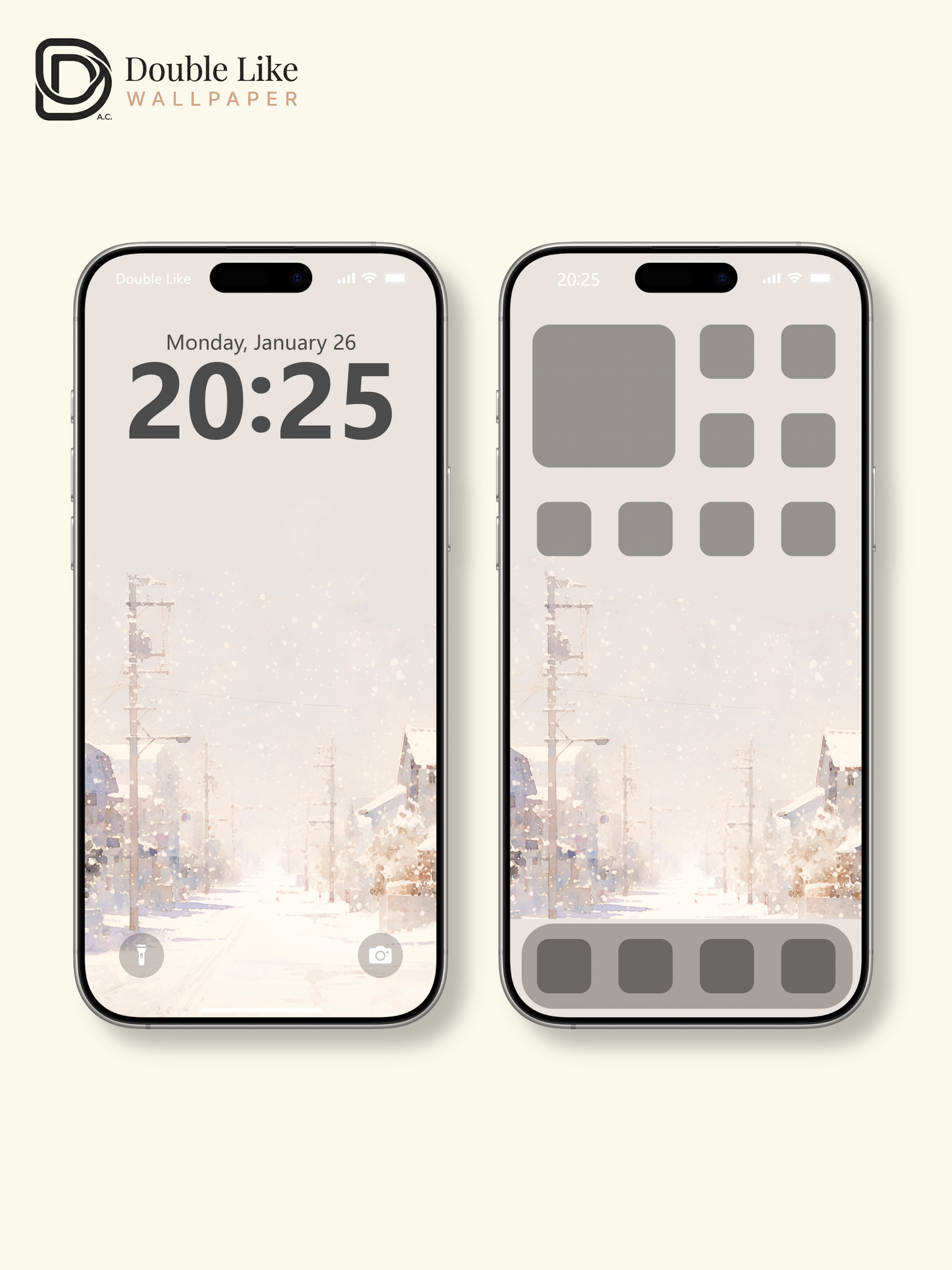 Vol.01 Aesthetic Watercolor City & Botanical Flower Art Wallpaper Pack [#WGP001]