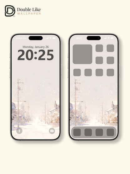 Vol.01 Aesthetic Watercolor City & Botanical Flower Art Wallpaper Pack [#WGP001]