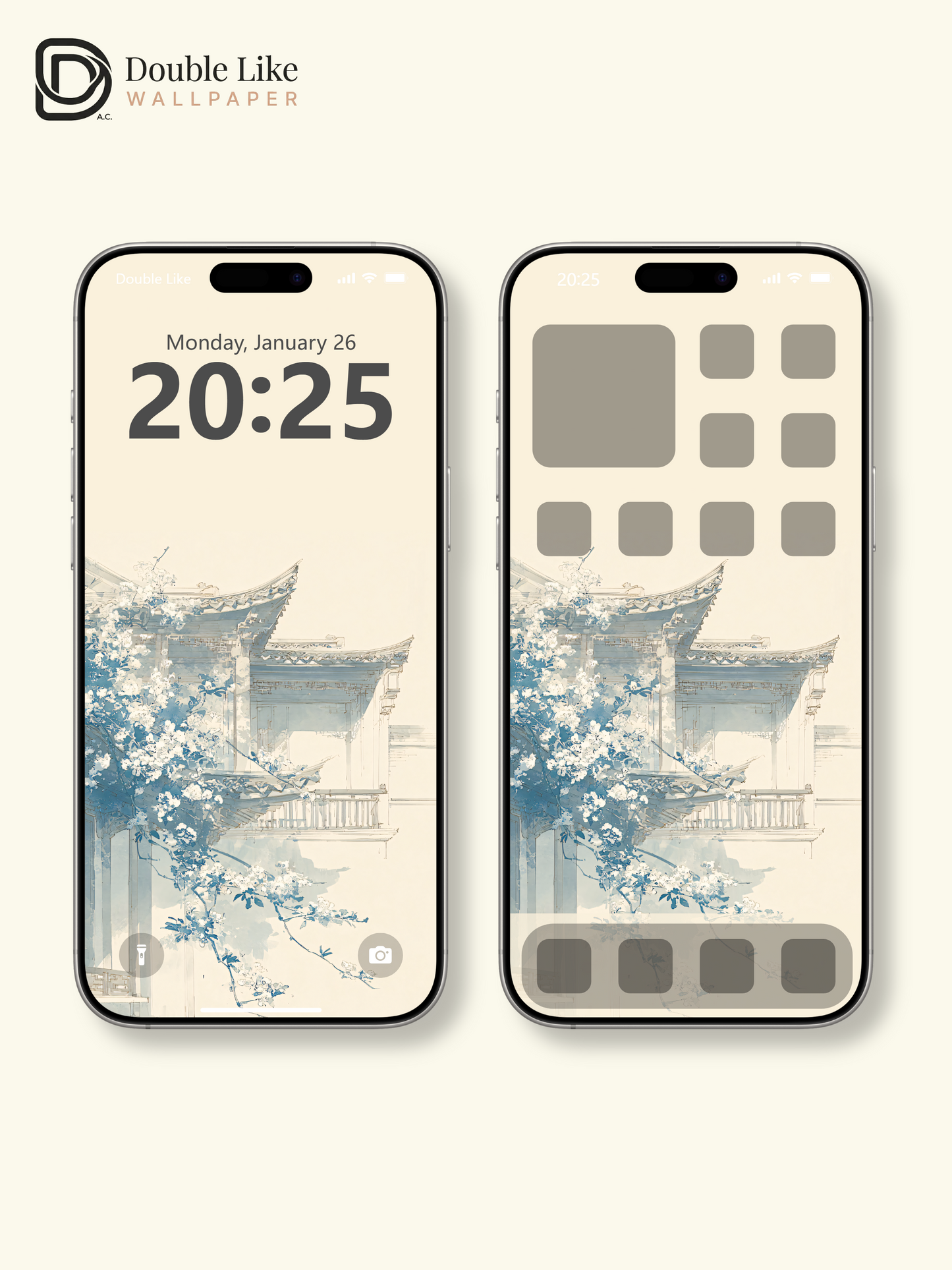 Vol.07 Aesthetic Watercolor City & Botanical Flower Art Wallpaper Pack [#WGP007]
