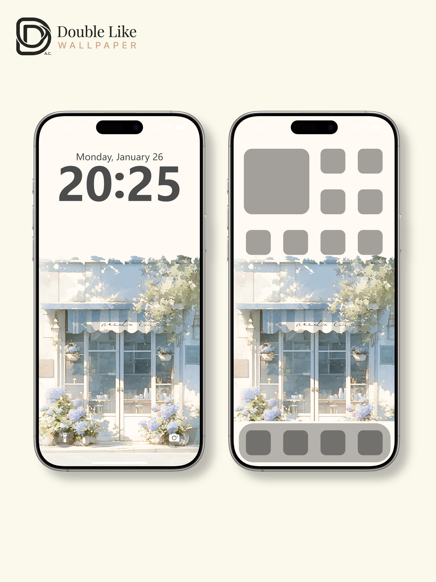 Vol.06 Aesthetic Watercolor City & Botanical Flower Art Wallpaper Pack [#WGP006]