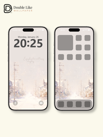 Vol.01 Aesthetic Watercolor City & Botanical Flower Art Wallpaper Pack [#WGP001]