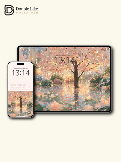 Vol.14 Aesthetic Watercolor City & Botanical Flower Art Wallpaper Pack [#WGP014]