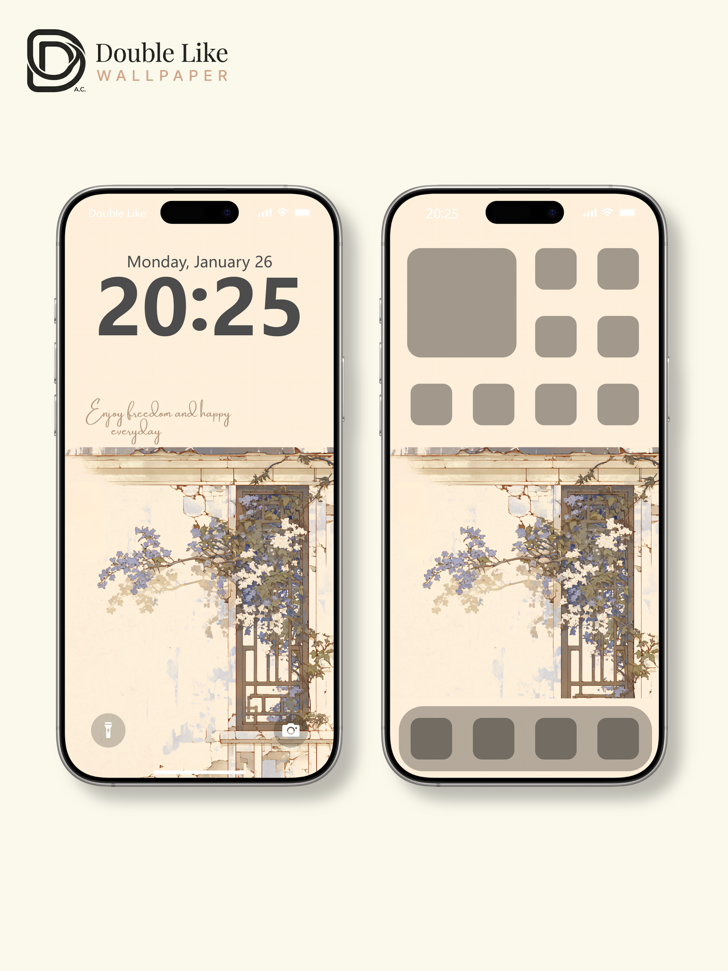 Vol.09 Aesthetic Watercolor City & Botanical Flower Art Wallpaper Pack [#WGP009]