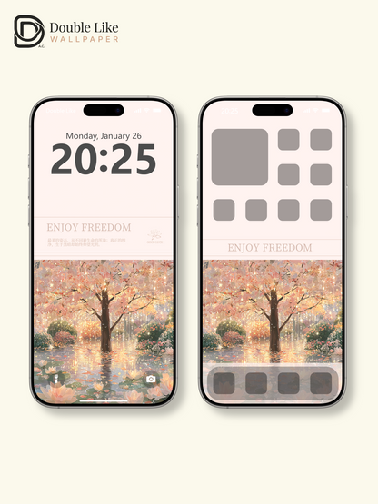 Vol.14 Aesthetic Watercolor City & Botanical Flower Art Wallpaper Pack [#WGP014]