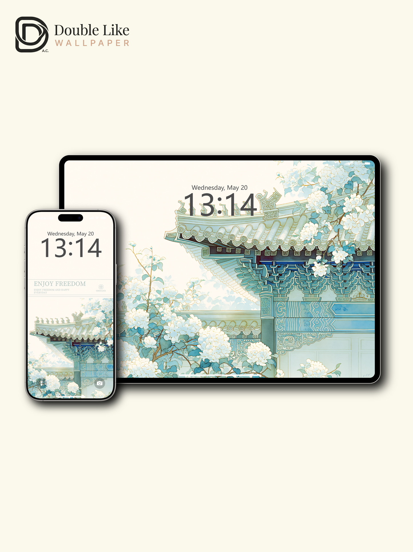 Vol.19 Aesthetic Watercolor City & Botanical Flower Art Wallpaper Pack [#WGP019]
