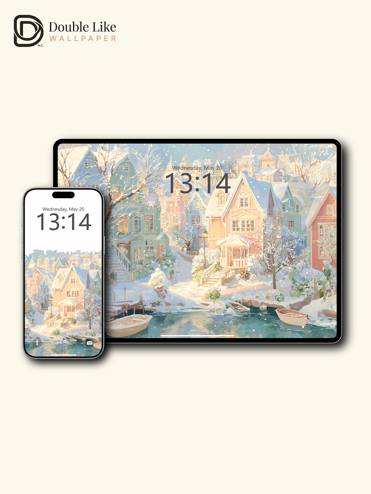 Vol.04 Aesthetic Watercolor City & Botanical Flower Art Wallpaper Pack [#WGP004]