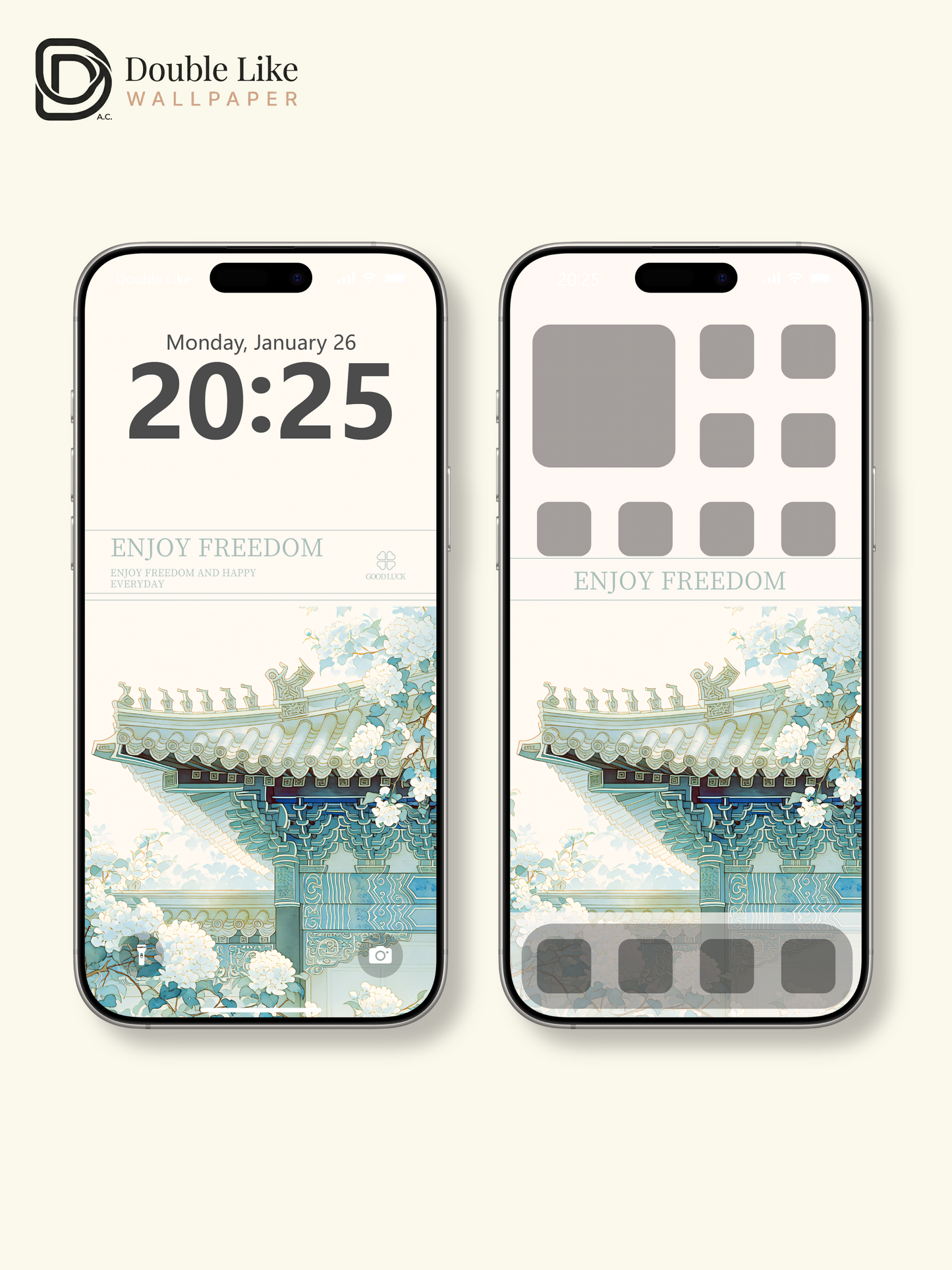 Vol.19 Aesthetic Watercolor City & Botanical Flower Art Wallpaper Pack [#WGP019]
