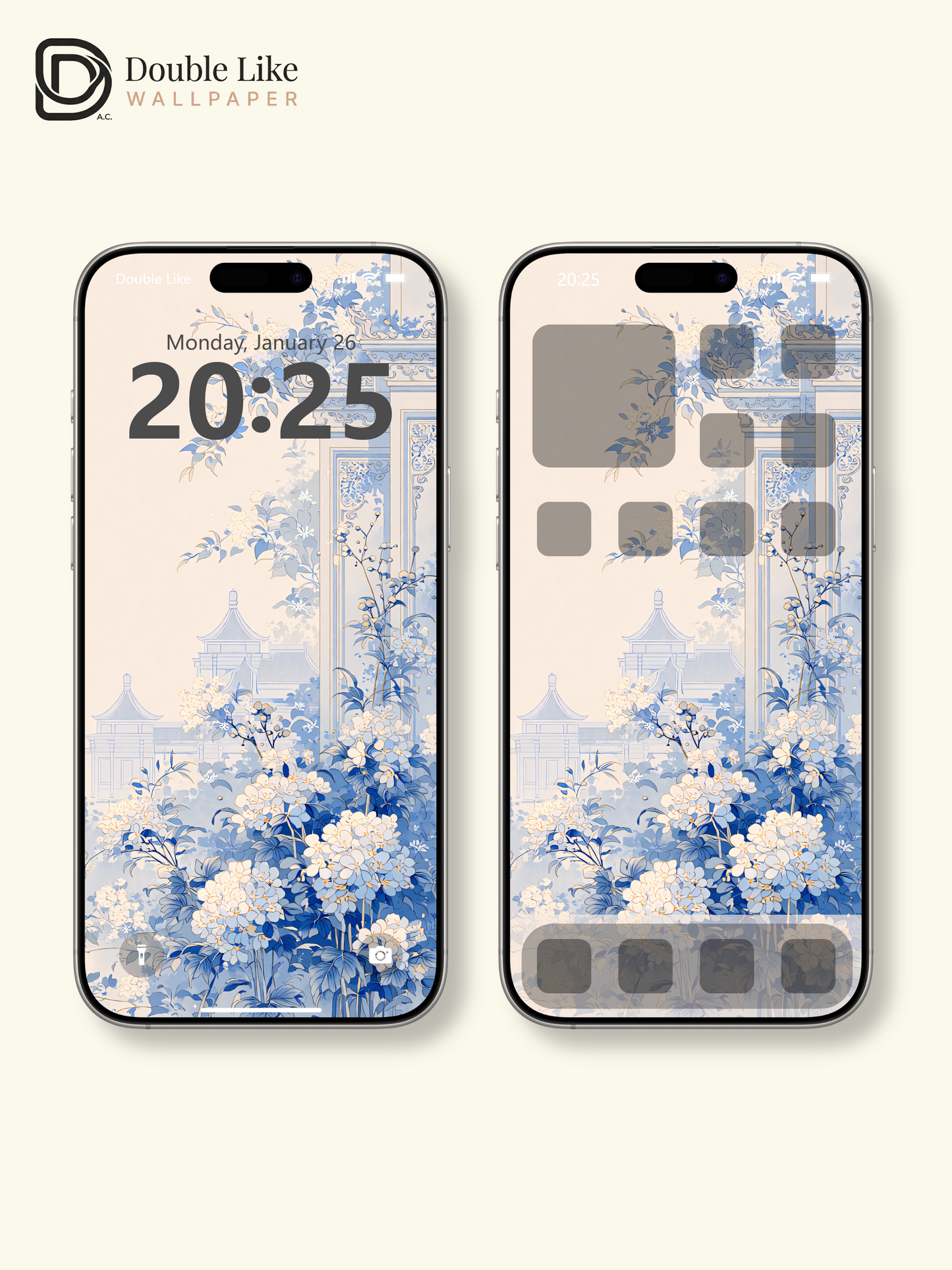 Vol.15 Aesthetic Watercolor City & Botanical Flower Art Wallpaper Pack [#WGP015]