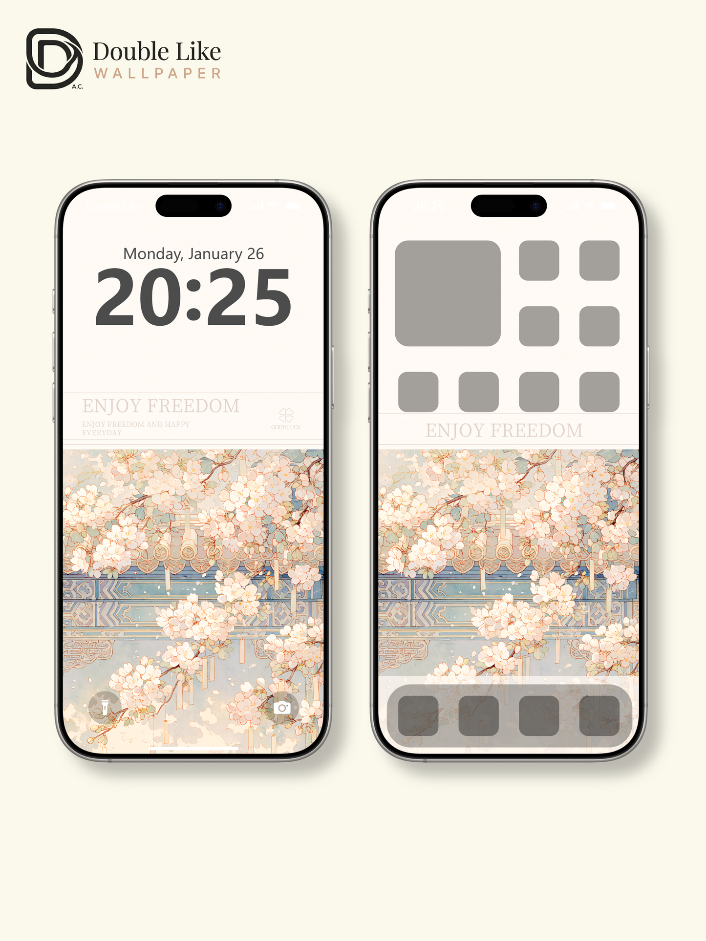 Vol.18 Aesthetic Watercolor City & Botanical Flower Art Wallpaper Pack [#WGP018]